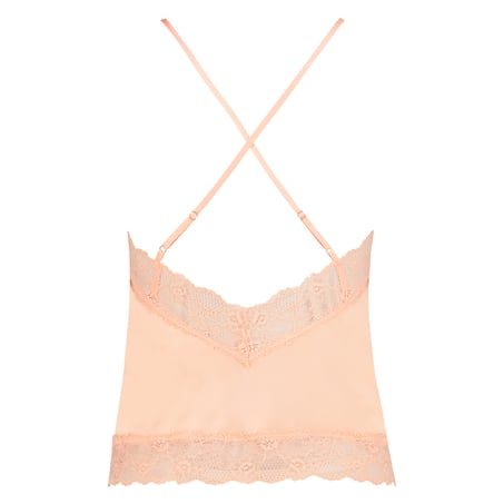 Satin Lace cami top, Orange