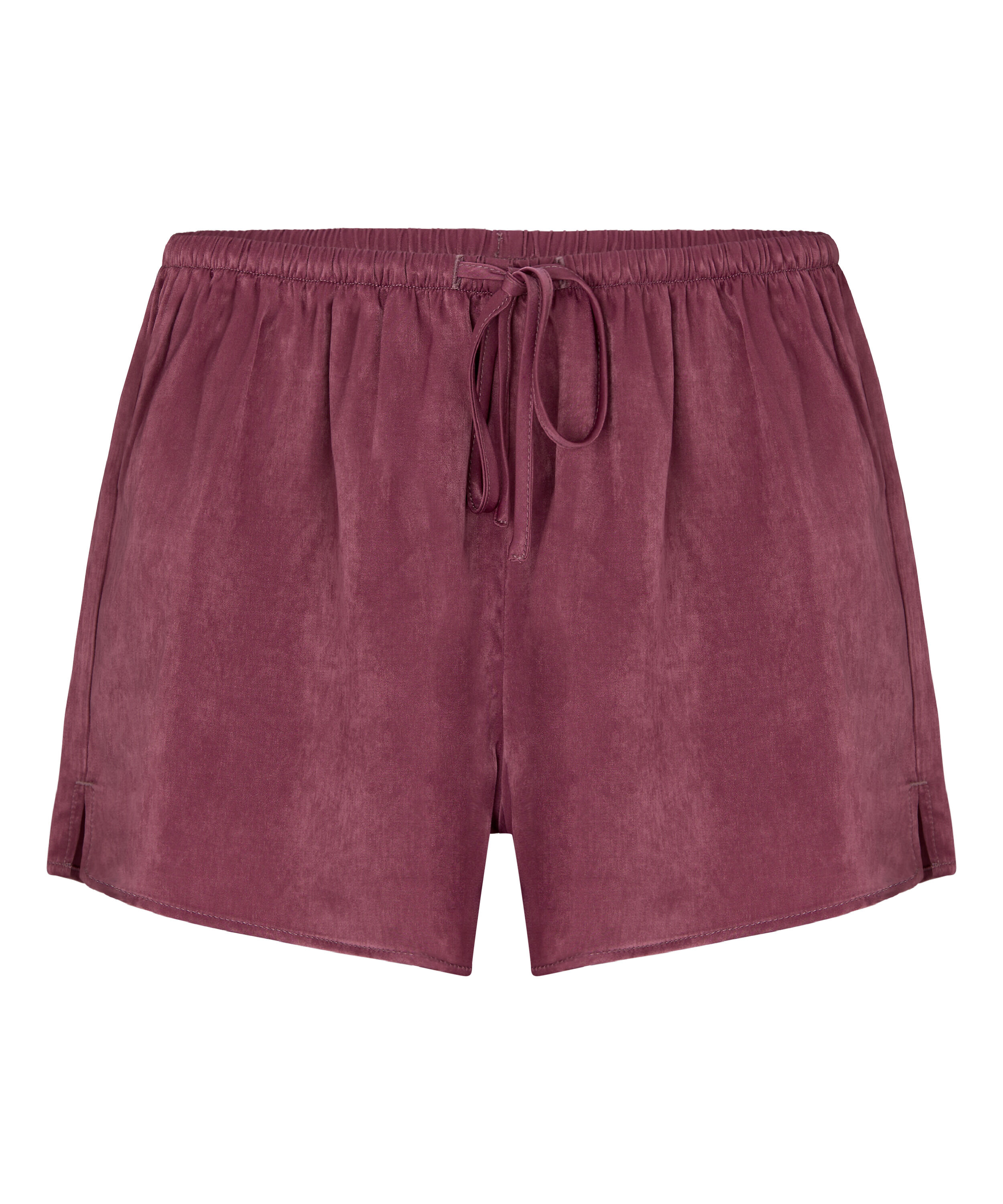 Ayla Satin Shorts, Purple