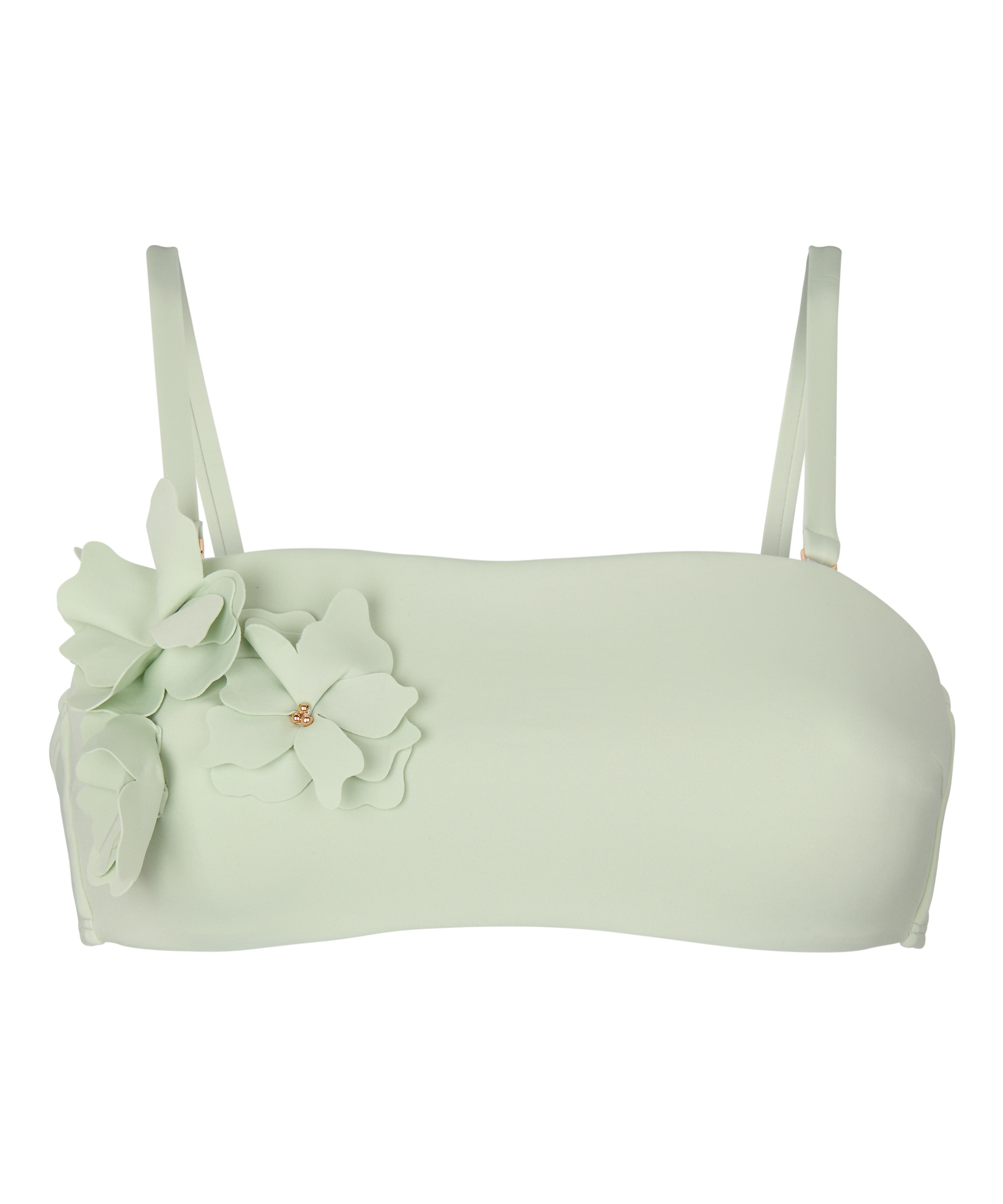 Bandeau Bikini Top Tulum, Green, main