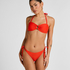 Luxe Bandeau Bikini Top, Red