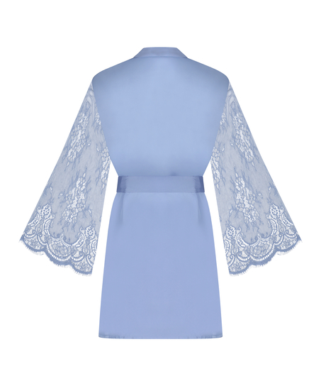 Satin Kimono, Blue