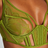 Billie Non-Padded Longline Underwired Bra, Green