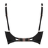 Magdalena Padded Non-Wired Longline Push-Up Bra, Black