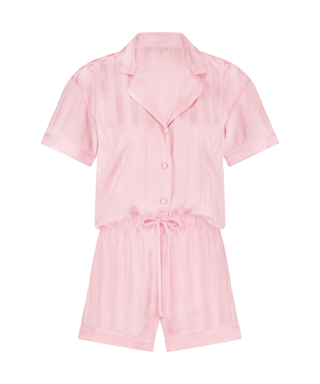 Satin Pyjama Set, Pink