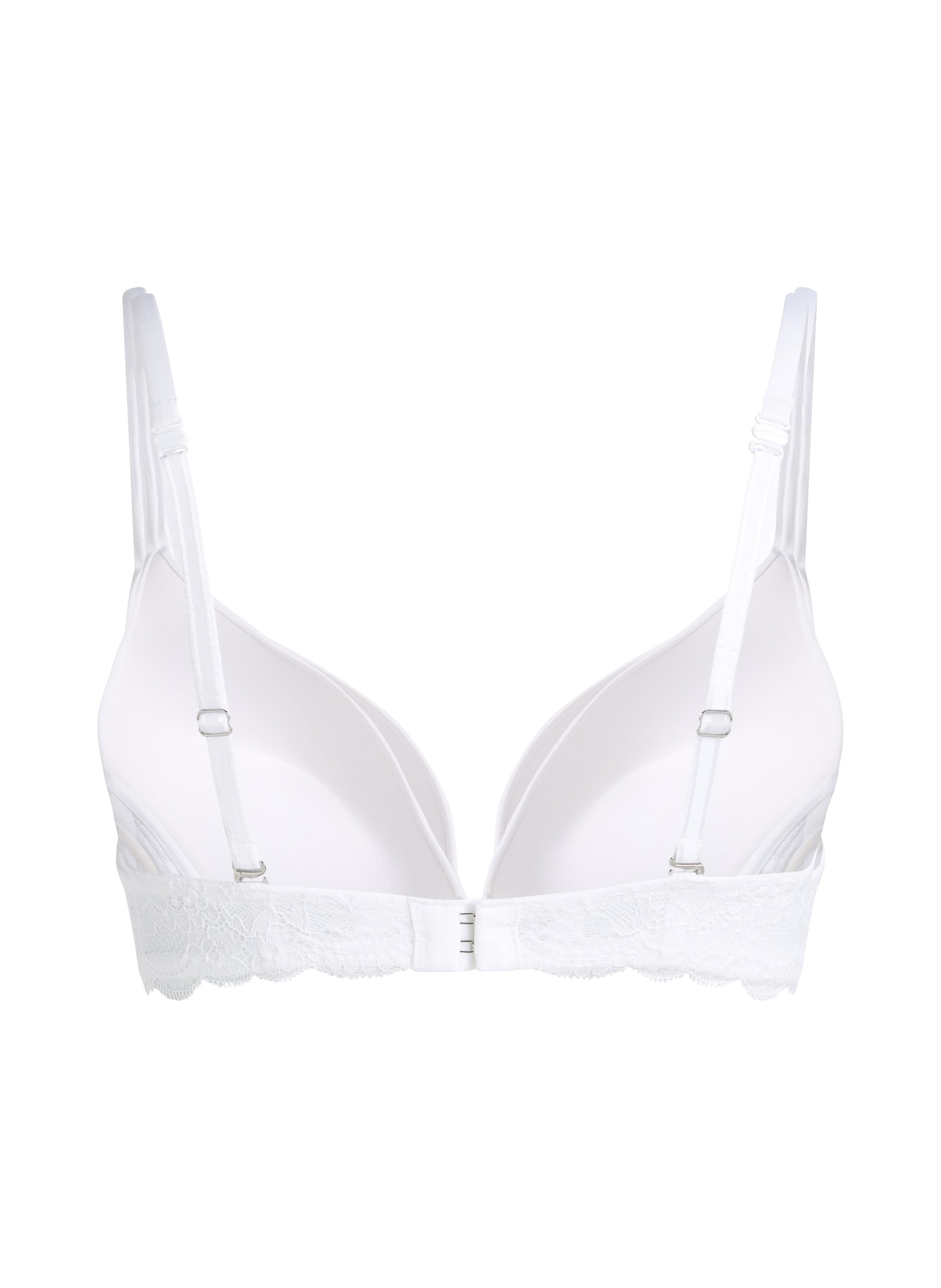 Angie Padded Underwired Push-Up Bra, White, main