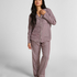 Essentials Flannel Pyjama Top, Purple