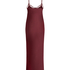 Slipdress Long Satin, Red