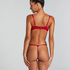 Charlotta Padded Underwired Maximizer Bra, Red