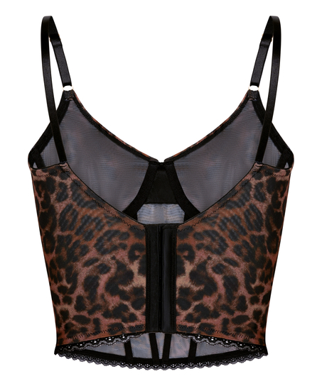 Ella Non-Padded Underwired Bra, Brown