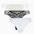 3-Pack Thong Briar, Black
