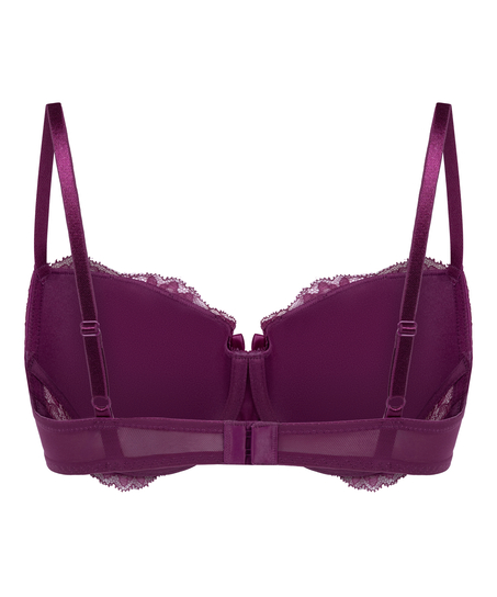 Teddy Padded Underwired Bra, Purple