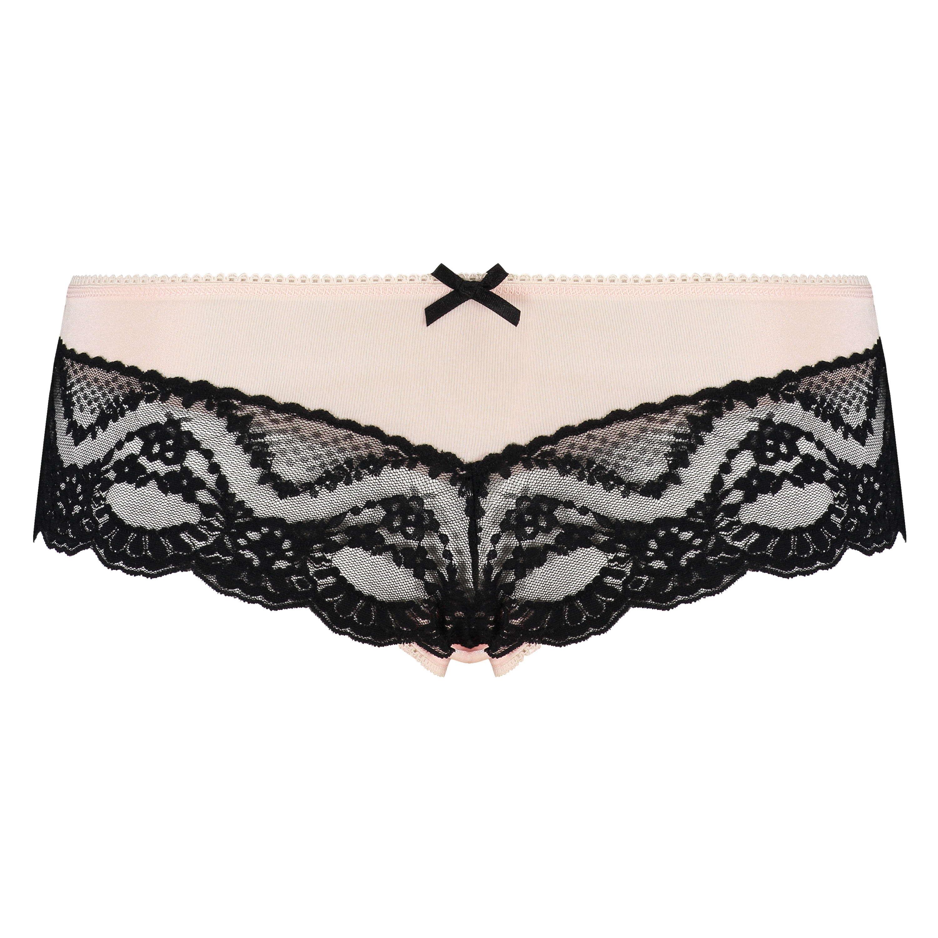 Lacey Microfibre Brazilian, Black, main