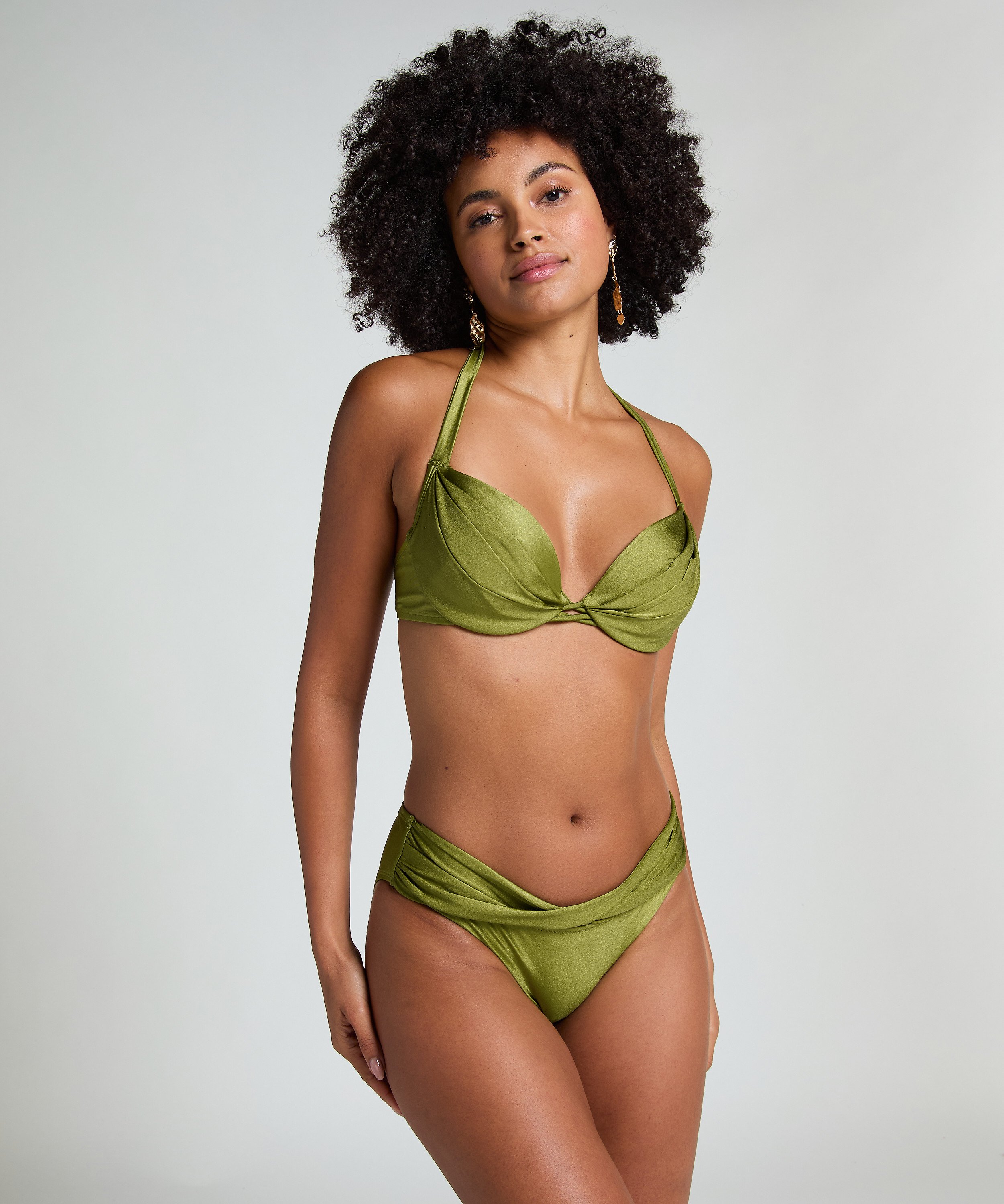Holbox Rio Bikini Bottoms, Green, main