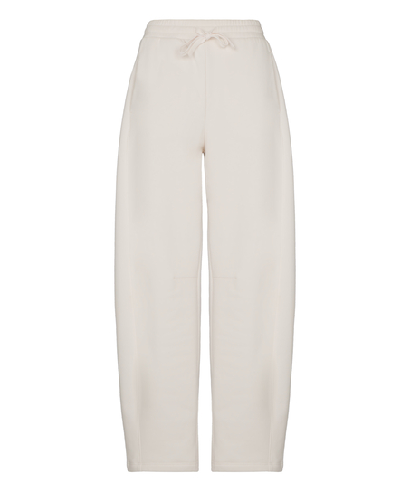 Pants Barrel Brushed Sweat, White