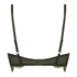 Saffron Padded Underwired Longline Bra, Green