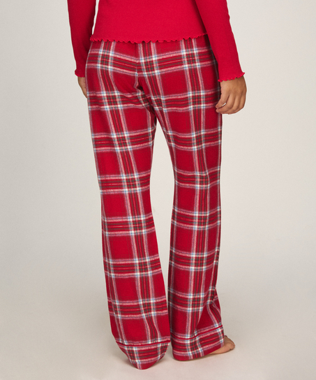 Tall Flannel Pyjama Pants, Red