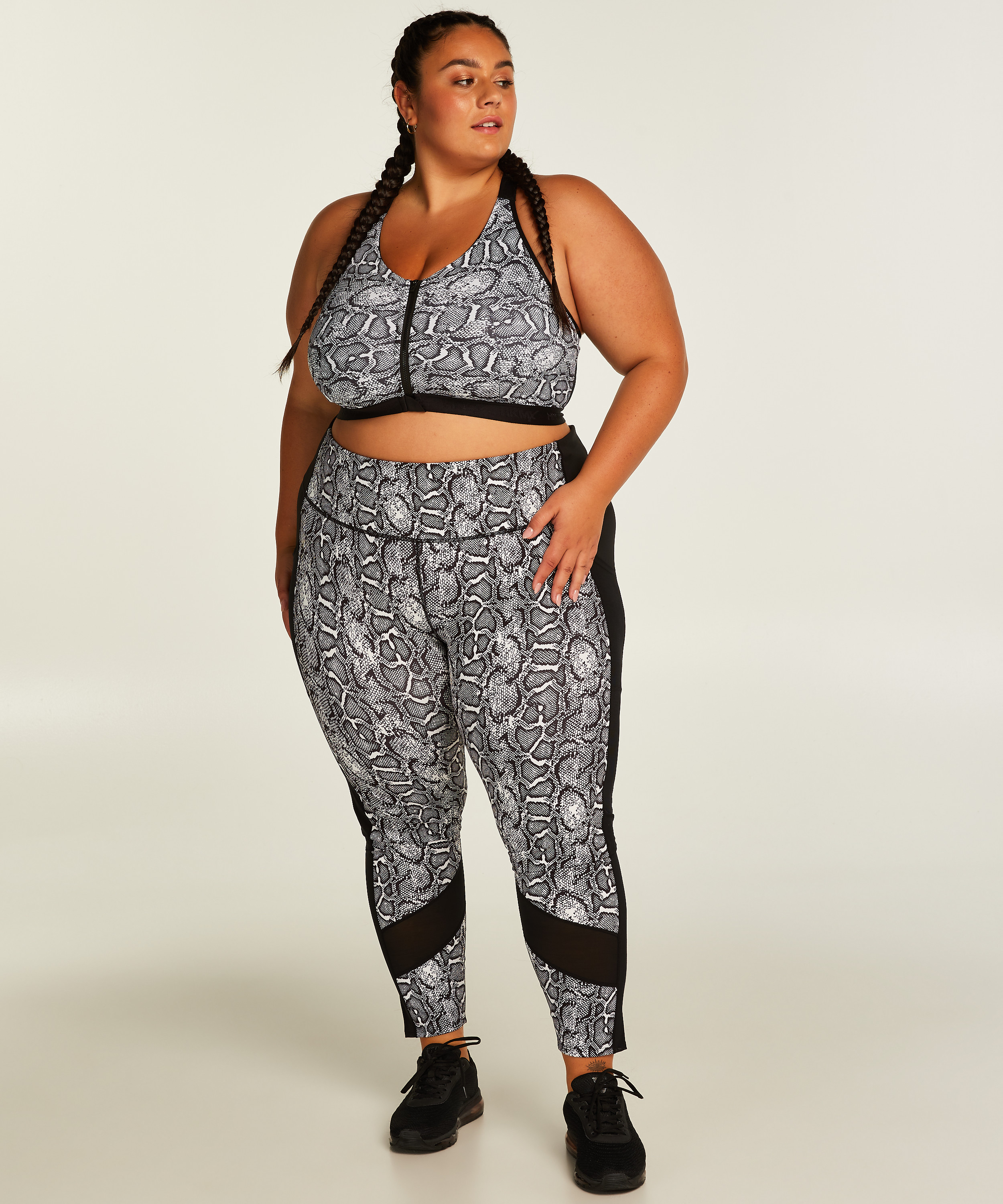 HKMX Sports bra The Pro Level 3, White, main