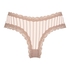 V-shaped Brazilian knickers mesh, Beige