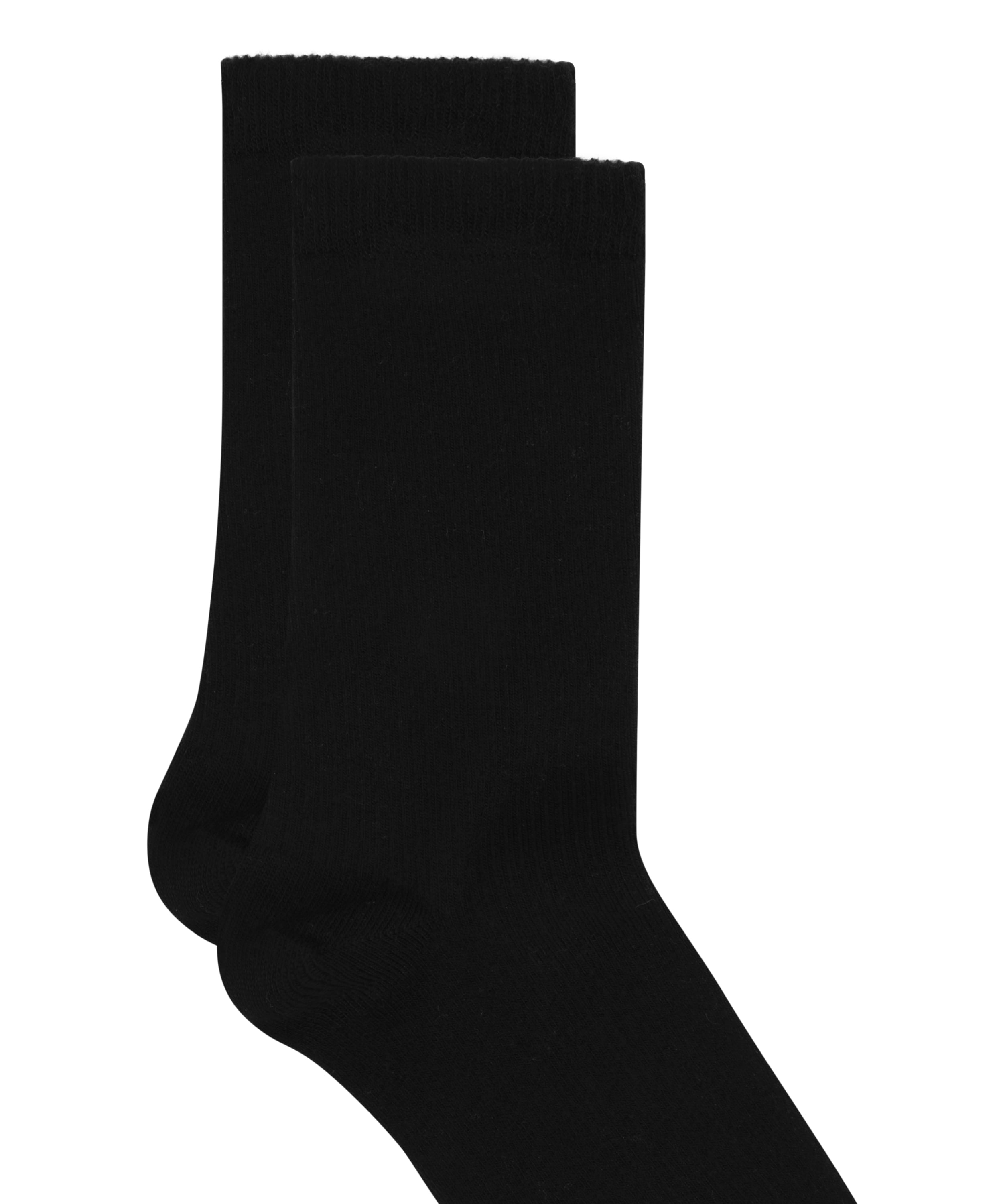 Rib Modal Crew Socks, Black, main