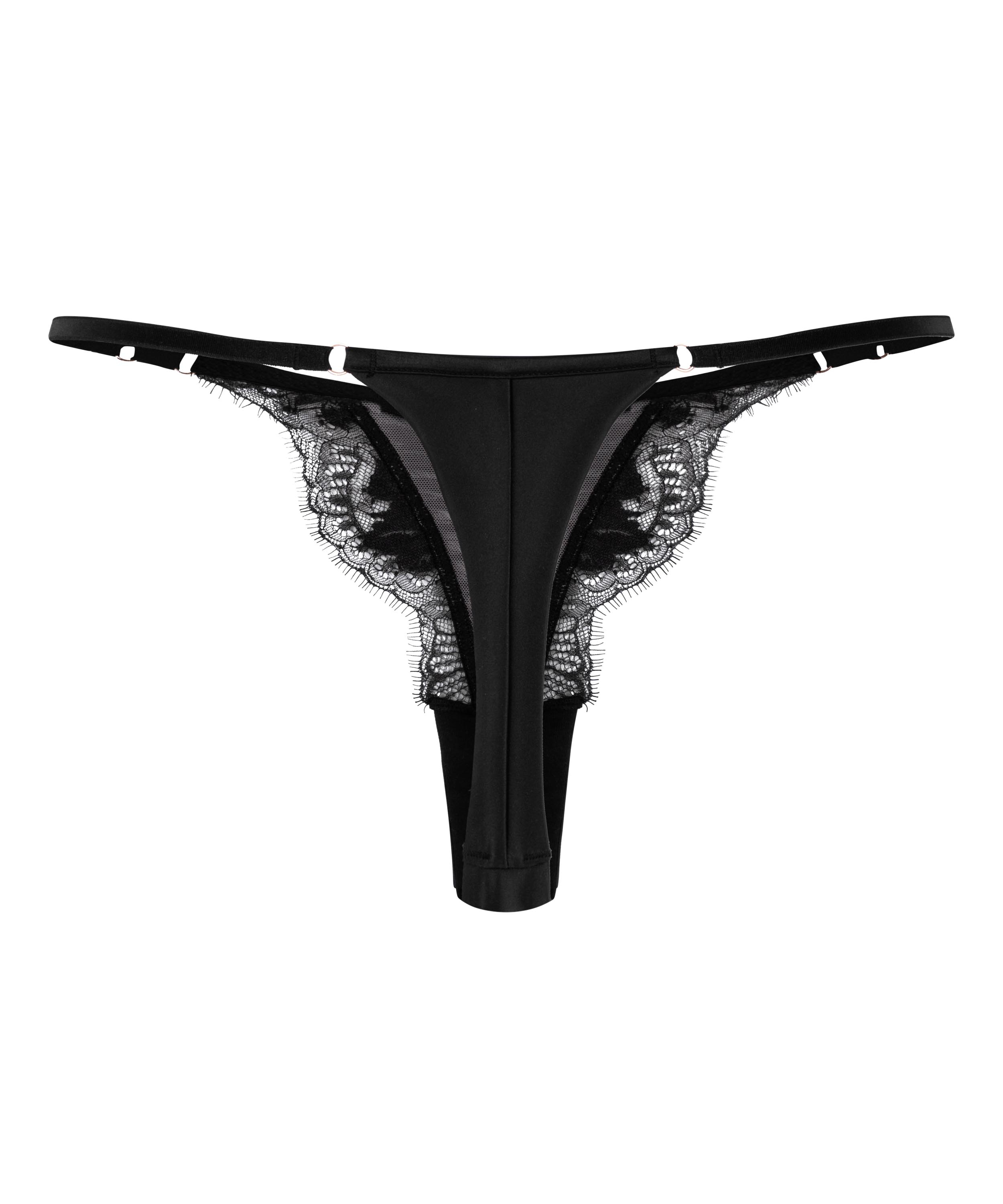Cynthia Highleg Tanga, Black, main