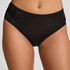 Elle Highleg High-Waisted Brazilian, Black
