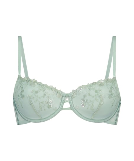 Lillia Padded Underwired Bra, Green