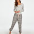 Petite Twill Check Pyjama Pants, Gray