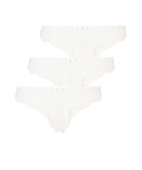 3-pack Chelsea Brazilian, White