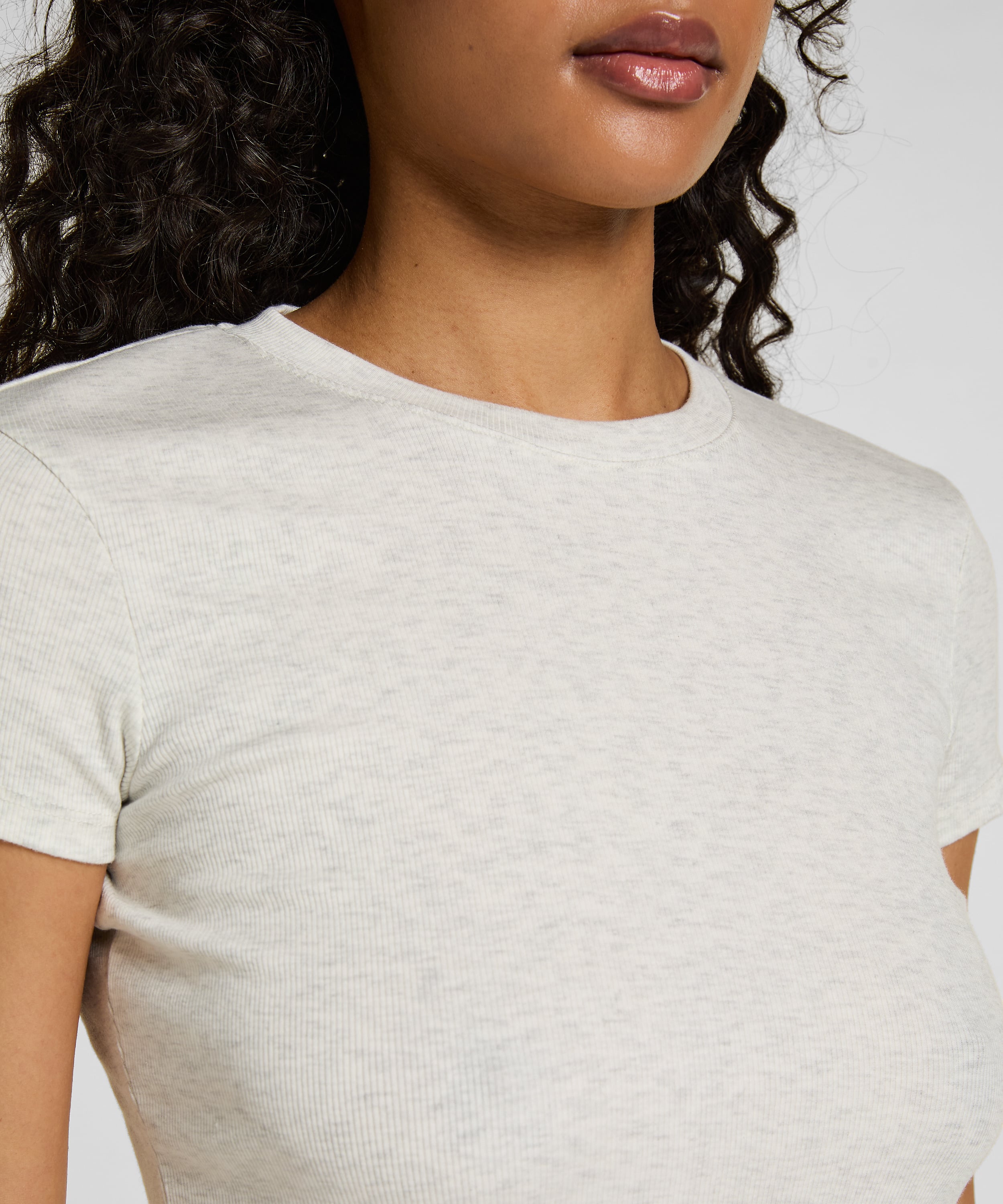 Shortsleeved Pyjama Top , Gray, main