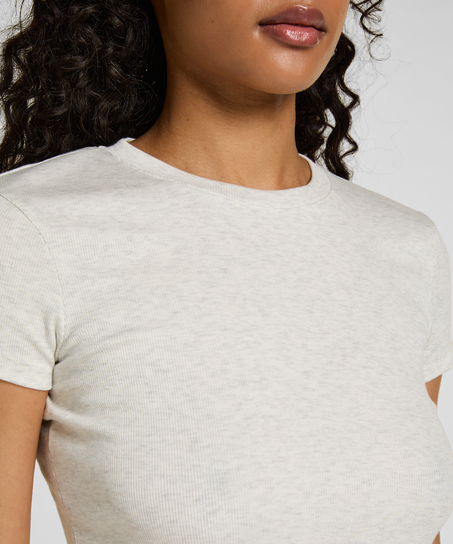 Shortsleeved Pyjama Top , Gray