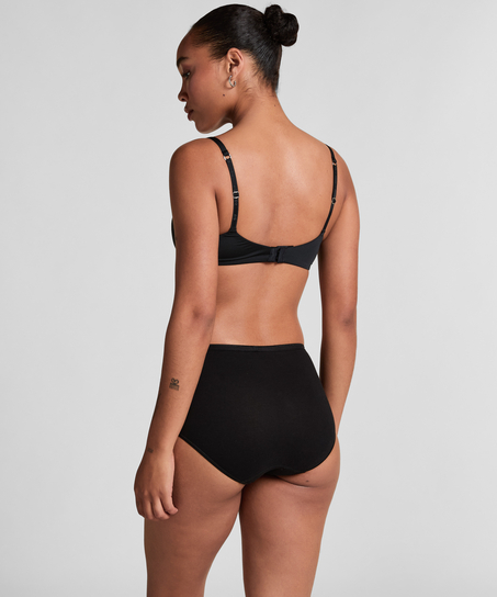 Superslip midi cotton, Black