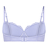 Lace & Shine Padded Underwired Bra, Purple