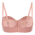 Smooth Padded Underwired Strapless Push-Up Bra, Pink