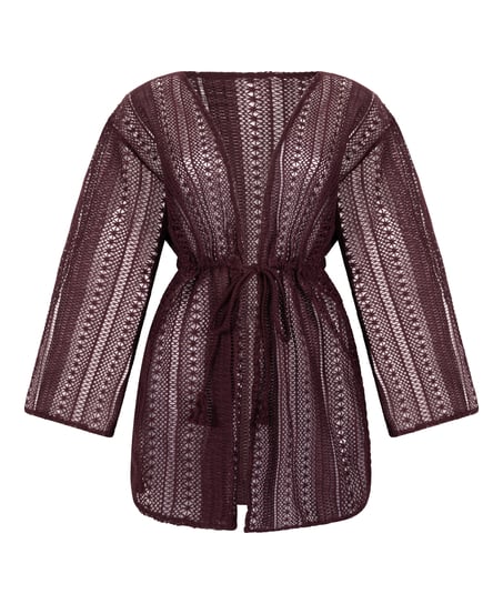 Beach Crochet Kaftan, Purple