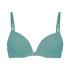 Plunge Padded Underwired Bra, Green