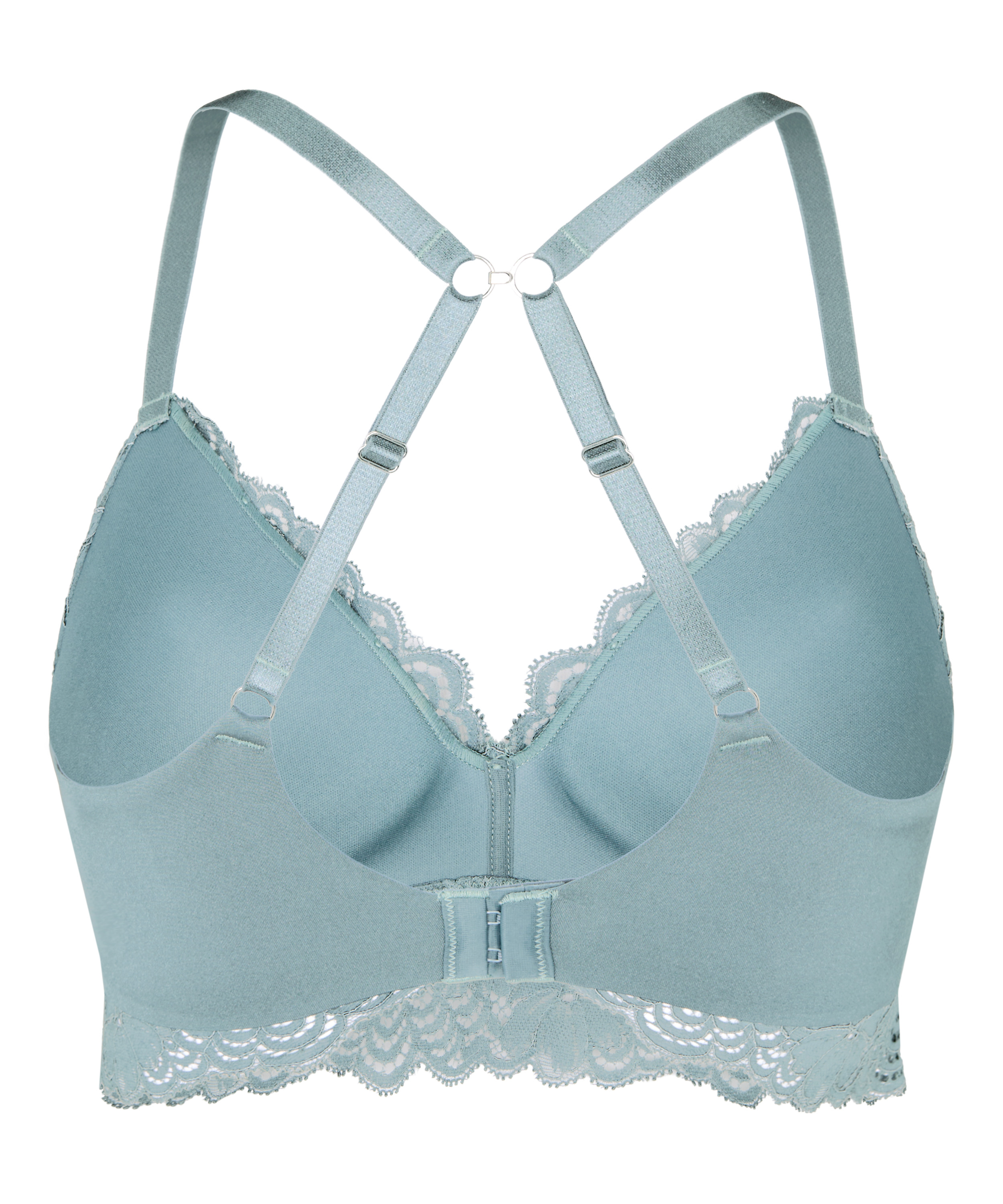 Andrea Padded Non-Wired Bra, Blue, main