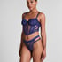 Missy Non-Padded Underwired Longline Bra, Blue