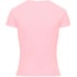 Ribbed Crew Neck Short-Sleeved Pyjama Top, Pink