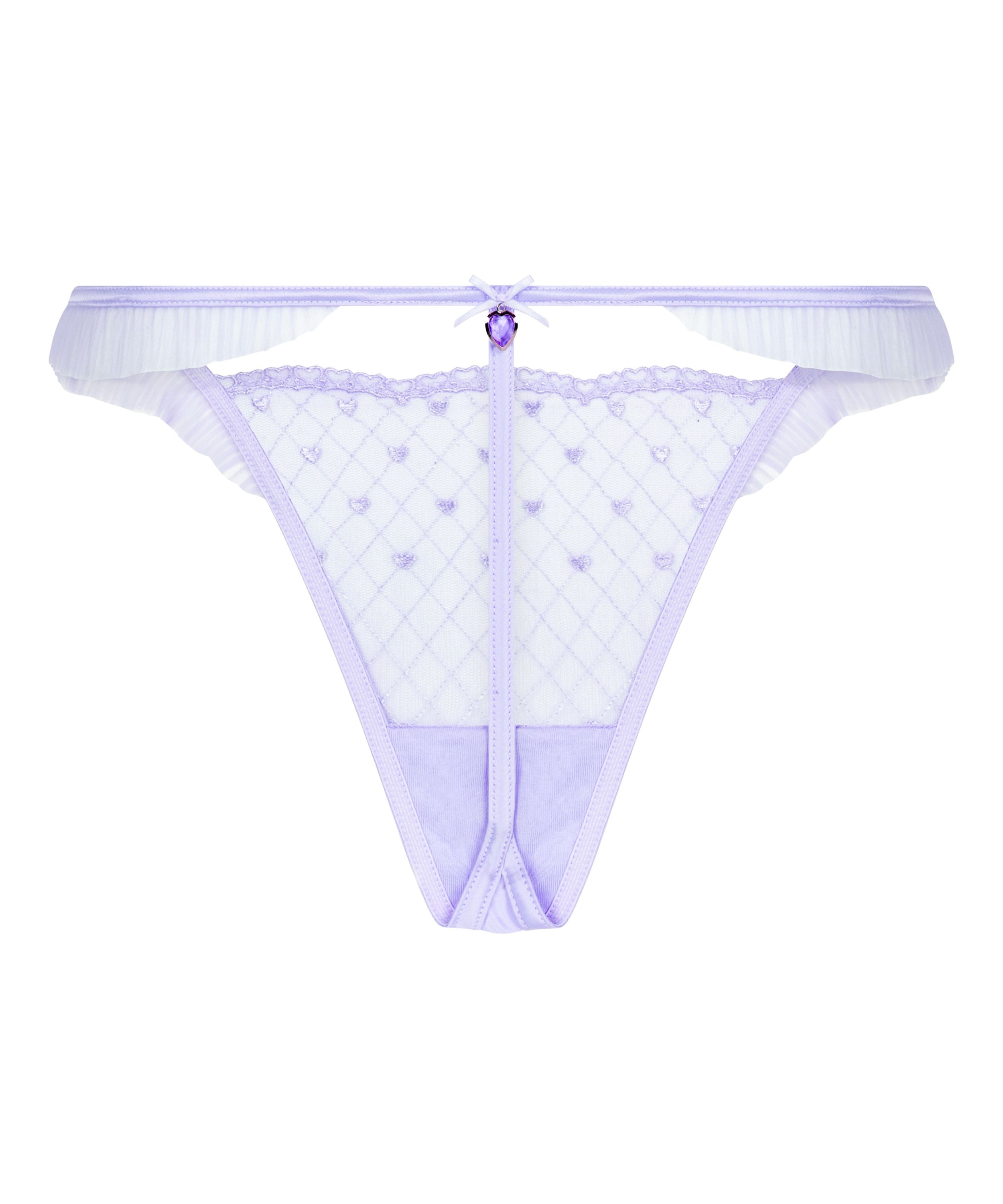 Cordelie Highleg Thong, Purple, main