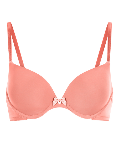 Plunge Padded Underwired Bra, Orange