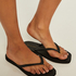 Zebra flipflops, Black
