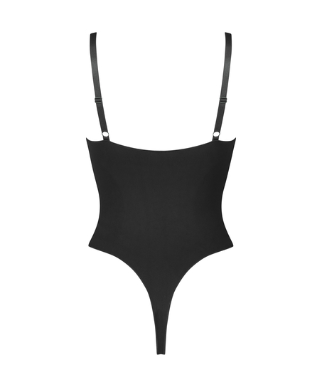 Seamless Enhancing High Leg Body, Black