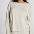Pyjama Top Loose Pointelle, Gray