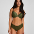 Marine Padded Push-Up Underwired Bra, Green