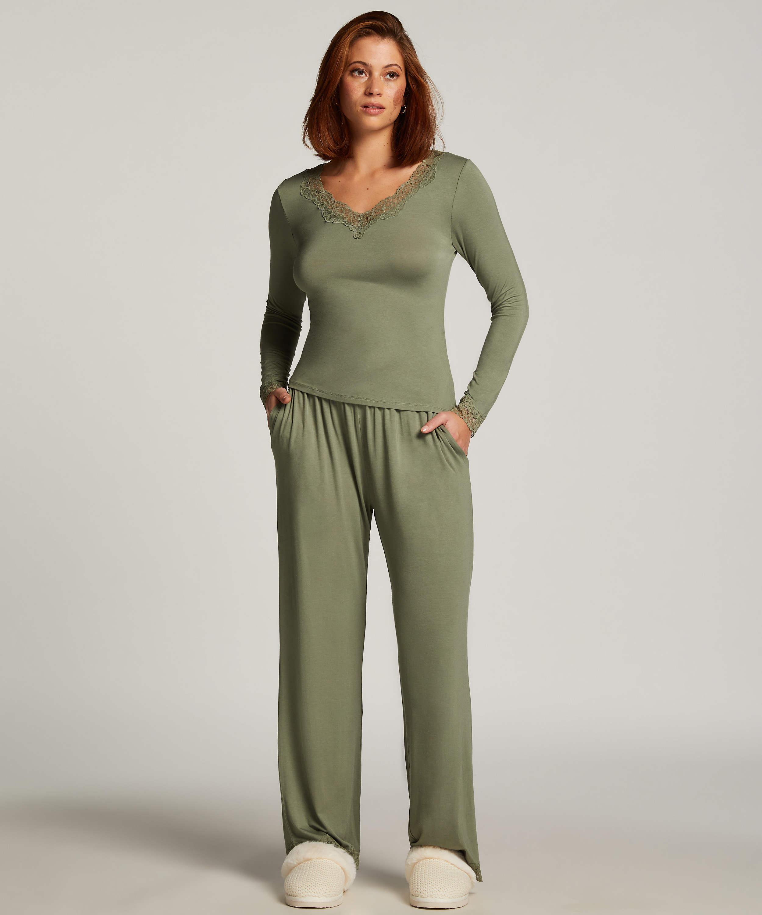 Pajama Set, Green, main