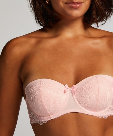 Kimberley Padded Strapless Underwired Bra, Pink
