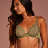 Cecile Non-Padded Underwired Bra, Green