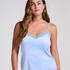 Velours Lace Cami Top, Blue