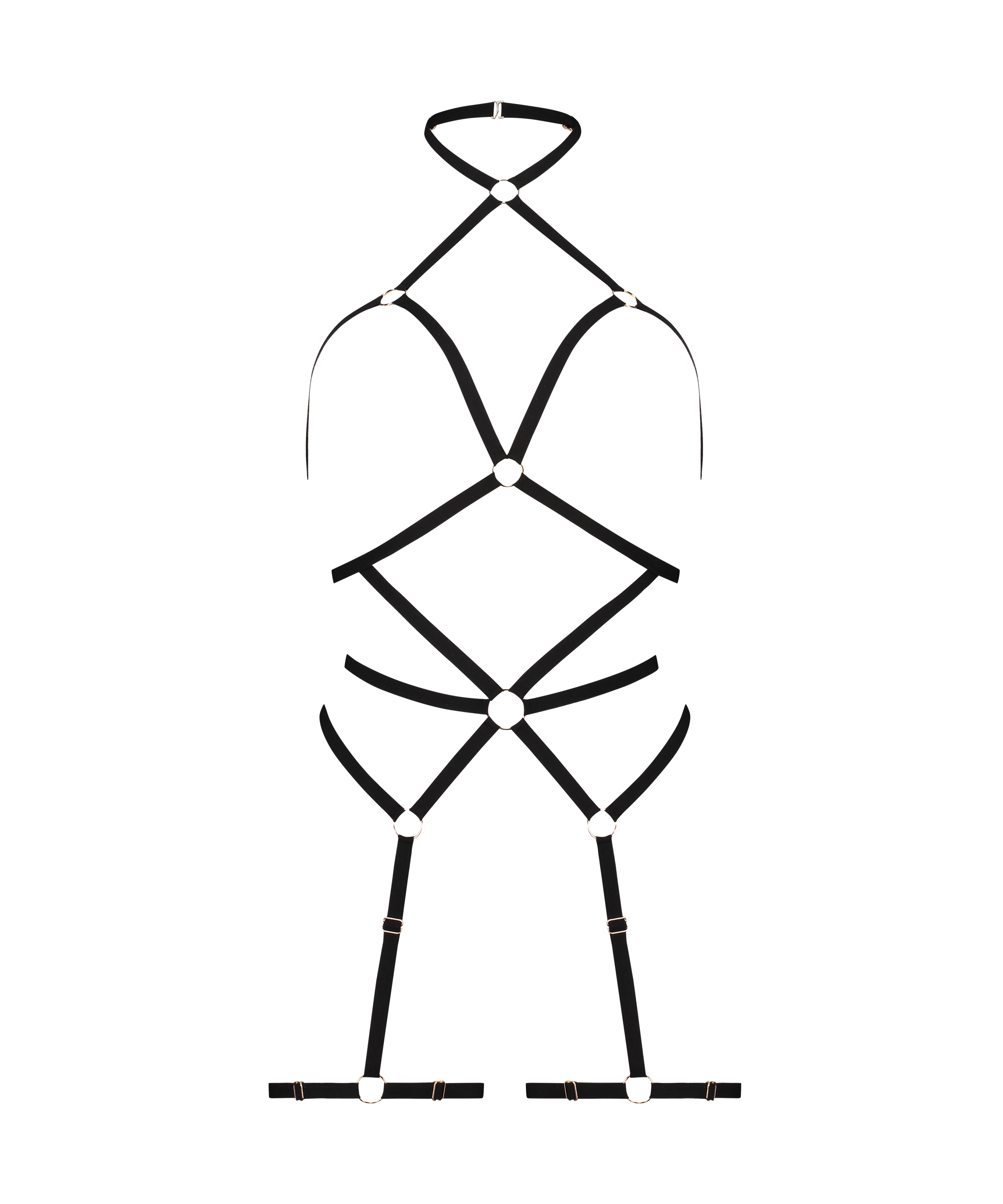 Private Suspender Belt, Black, main