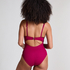 Crinkle Ring Bathingsuit, Red